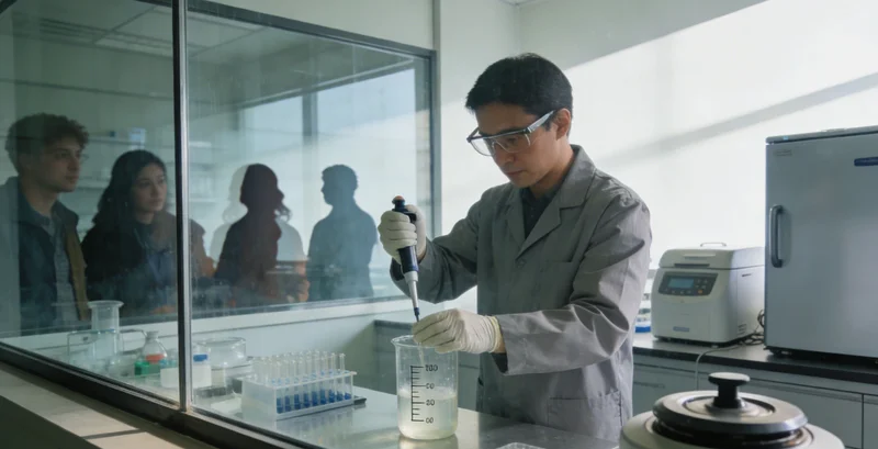 专业人员正在为市民解读基因检测报告