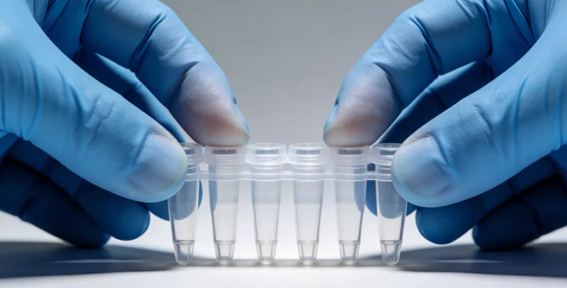 遗传咨询师正在为患者解读基因检