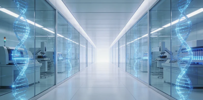 临床医生正在电脑前仔细分析一份