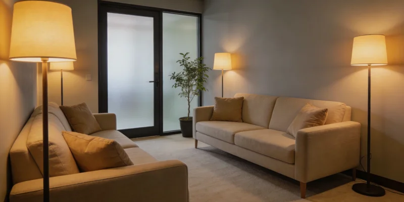 诊室内,医生正用手指着显示屏上