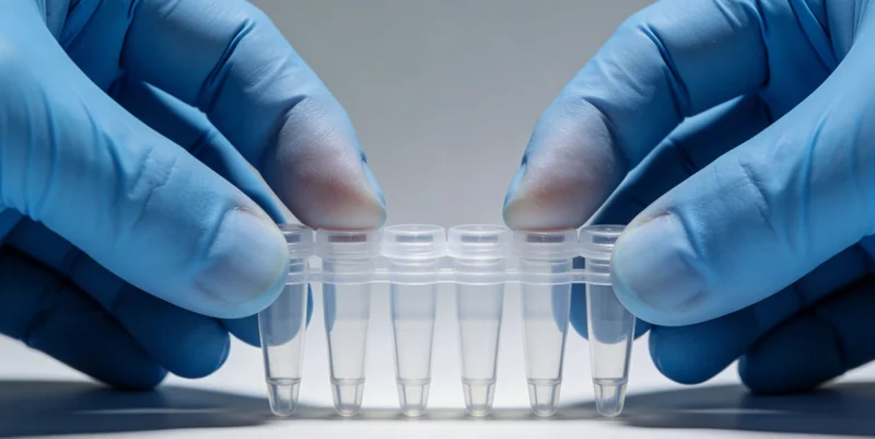 医生与患者讨论基因检测报告