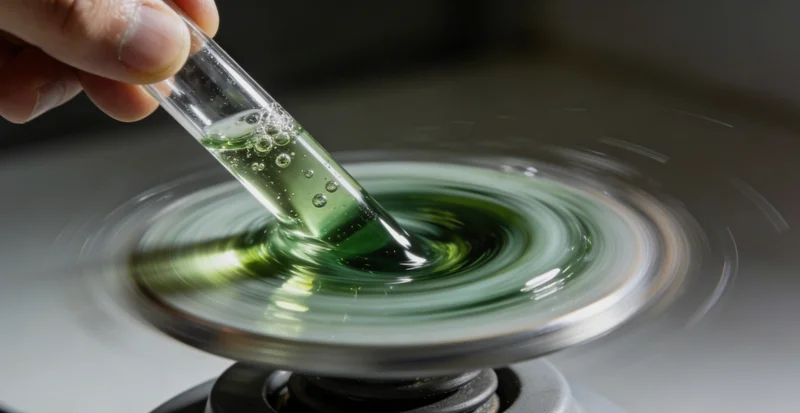 一份清晰的基因检测报告旁边,摆放着靶向药物,象征着检测对精准用药的指导作用