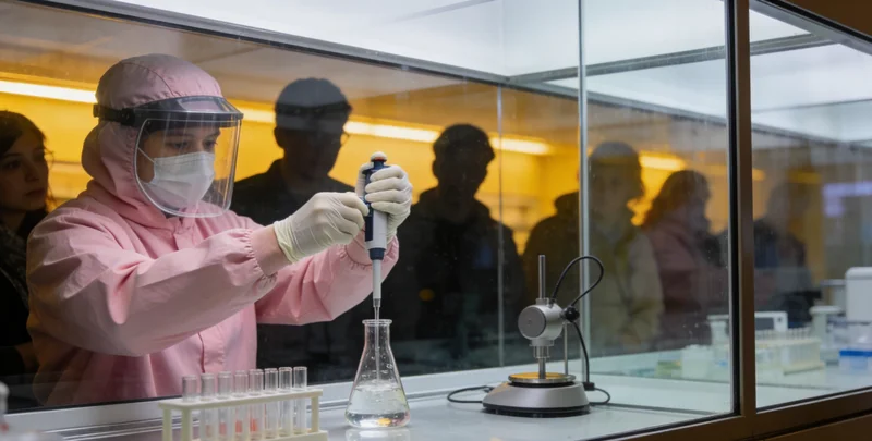 高科技基因测序仪正在工作中