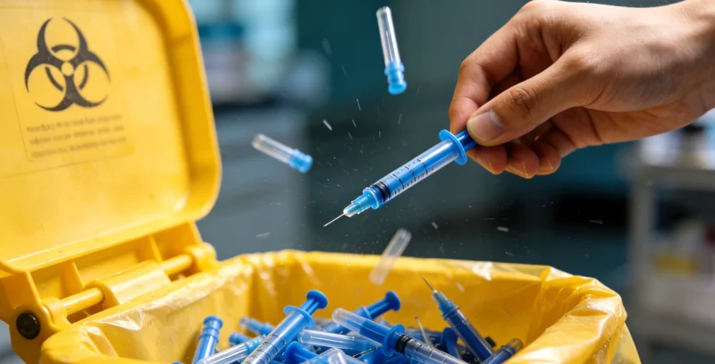 基因检测采样过程示意图