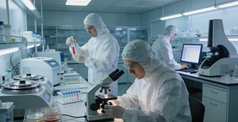 现代化基因检测实验室内部环境