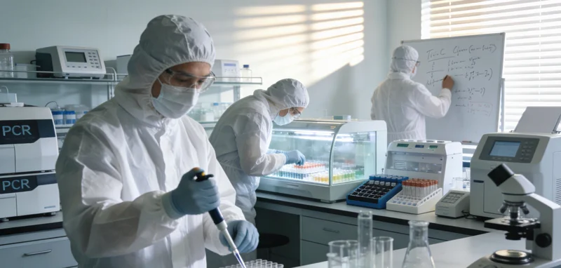 医生手持检测报告，向患者家属讲