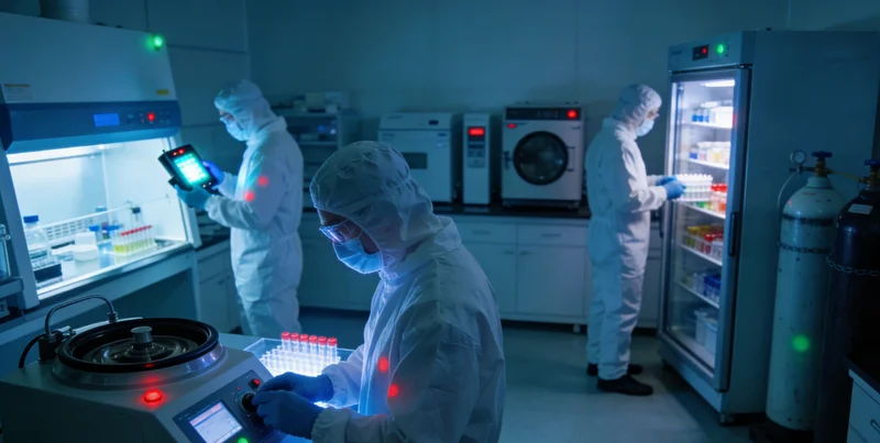 专业医学实验室内，先进的基因测