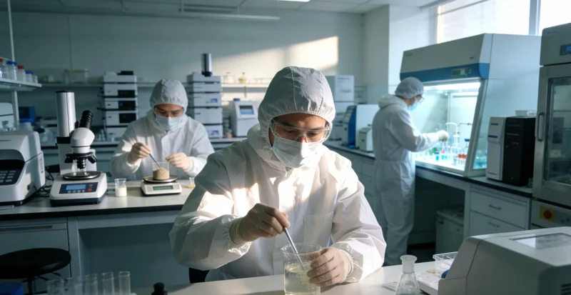 专业实验室内,技术人员正在操作