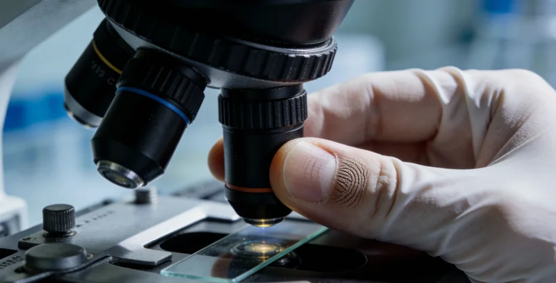 医生在分析基因检测报告