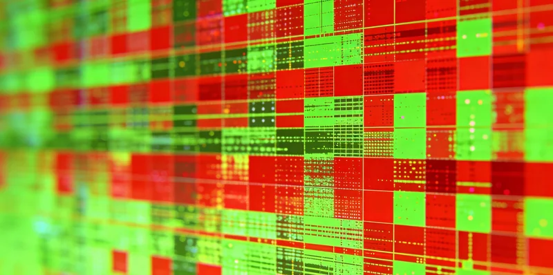 基因测序仪正在工作中,屏幕上显