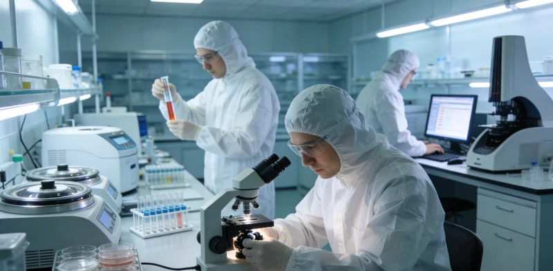 实验室技术人员正在操作先进的基