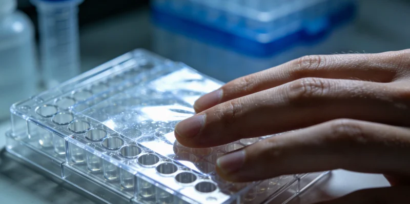 象征性图片:传统显微镜与现代基