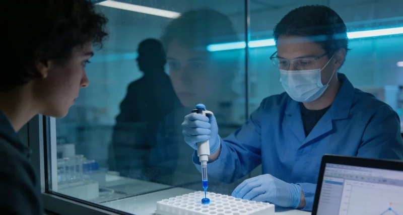 一位女性在江边眺望,思考健康与