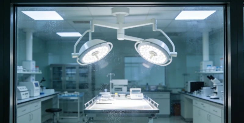 实验室内部，高科技的高通量基因