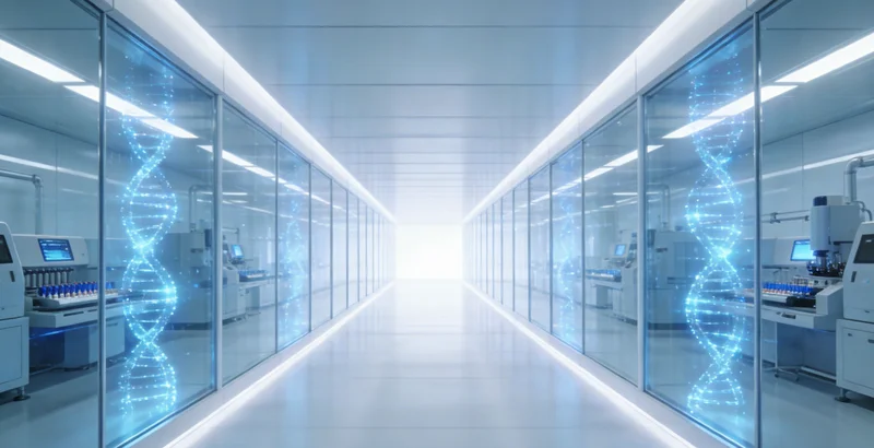 一个人正在查看一份清晰的检测报