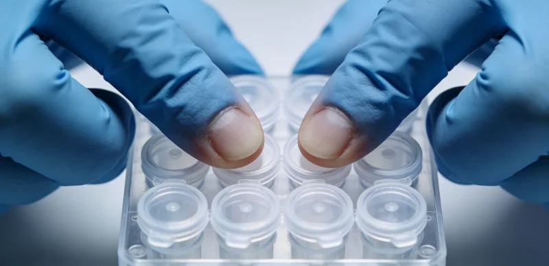 现代化基因检测实验室工作场景