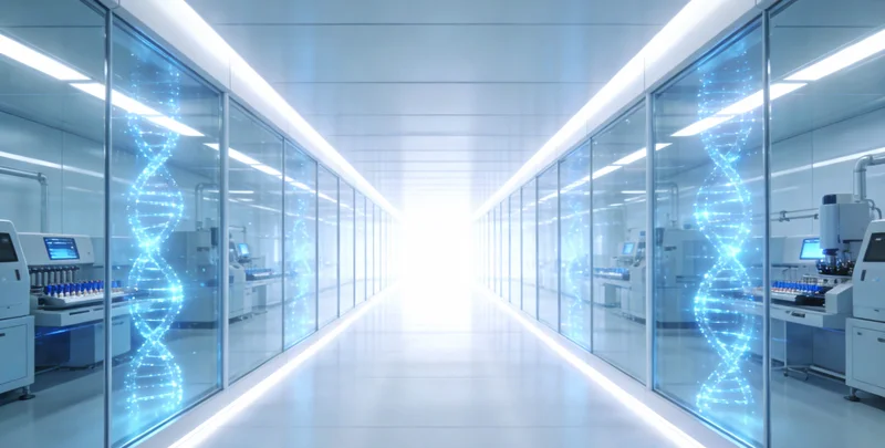 专业实验室进行基因检测的过程