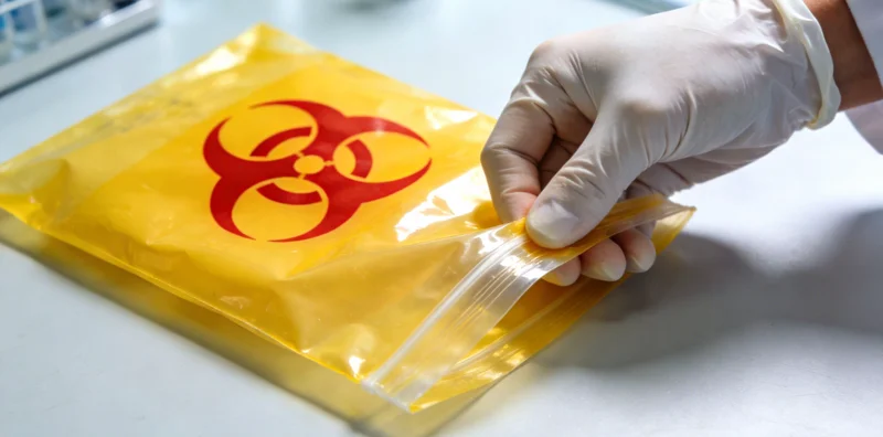 展示需要外送的医疗检测样本冷链