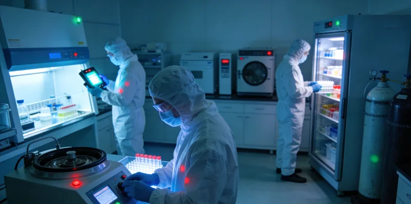 传统实验室检测场景与现代化基因