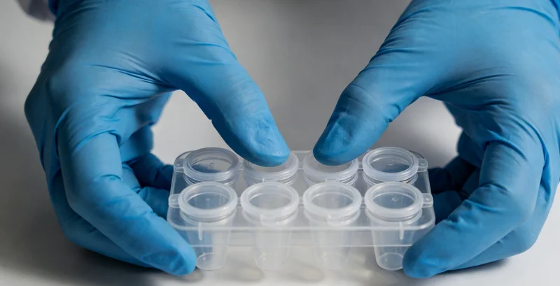 专业技术人员在实验室内进行基因