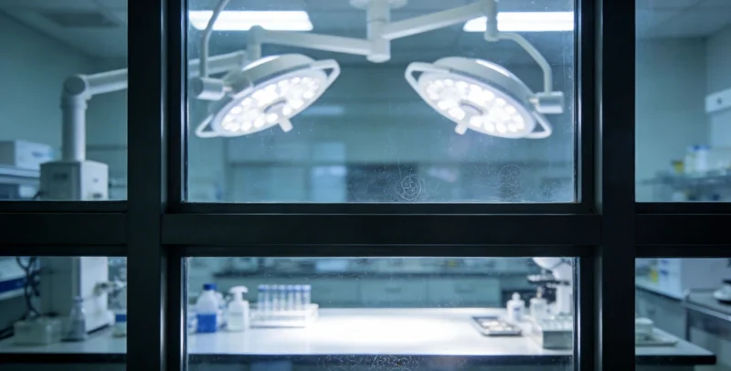 专业实验室内，高科技基因测序仪