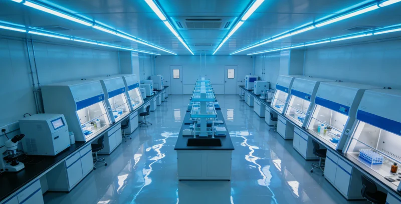 专业实验室进行基因检测的精密仪