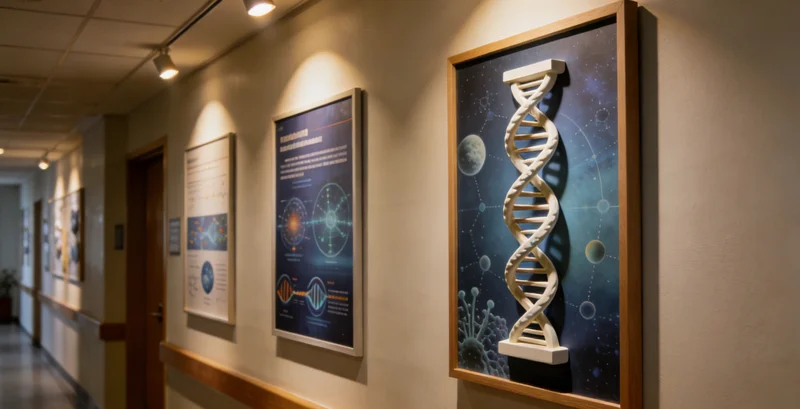 医生正在向患者家属展示并解释检