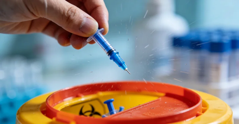 医护人员进行样本采集和检测流程