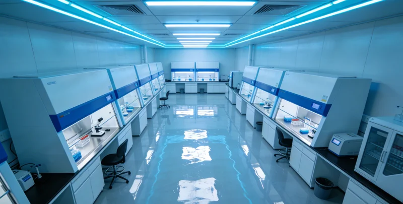 实验室技术人员操作高通量基因测