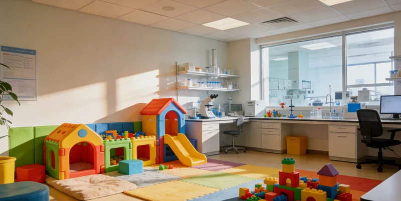 医生正在为一位有发热症状的咨询