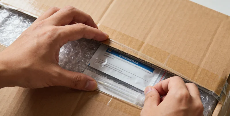 HPV居家自采样套装内容物清晰