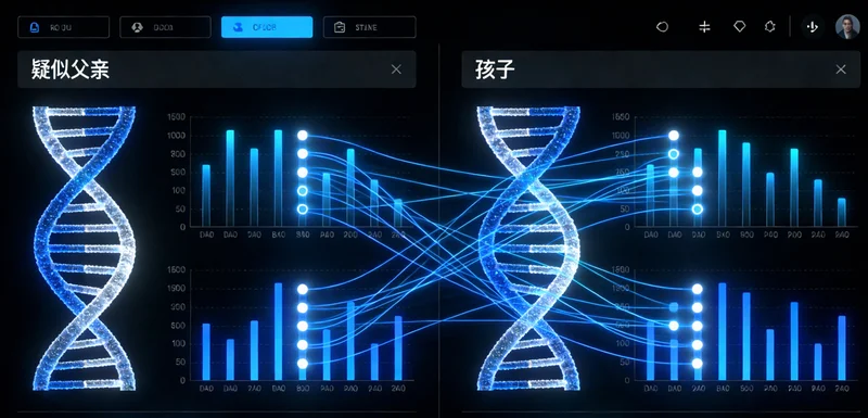 食管部位示意图，旁边有DNA双螺旋标志，象征基因检测与食管健康关联