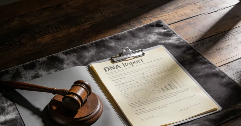 一位遗传咨询师正在办公室内,与