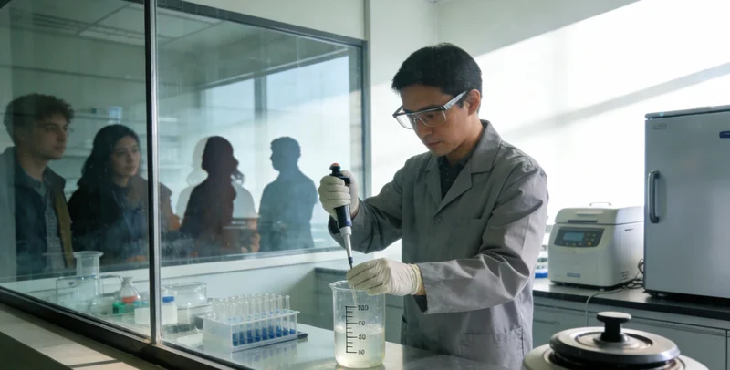 专业实验室内,技术人员正在进行