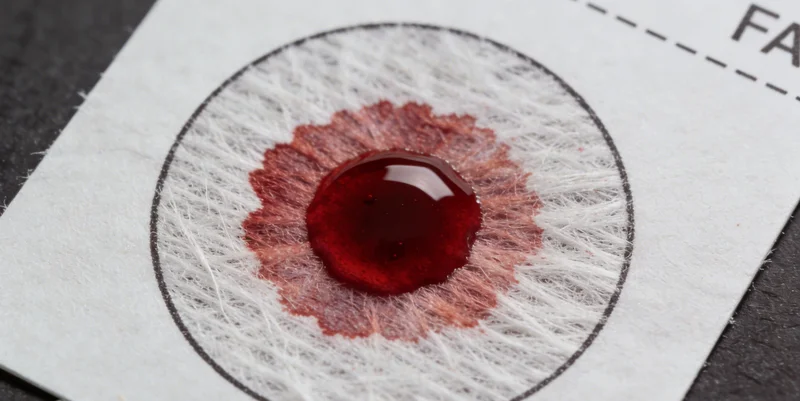 医护人员正在采集血液样本进行基