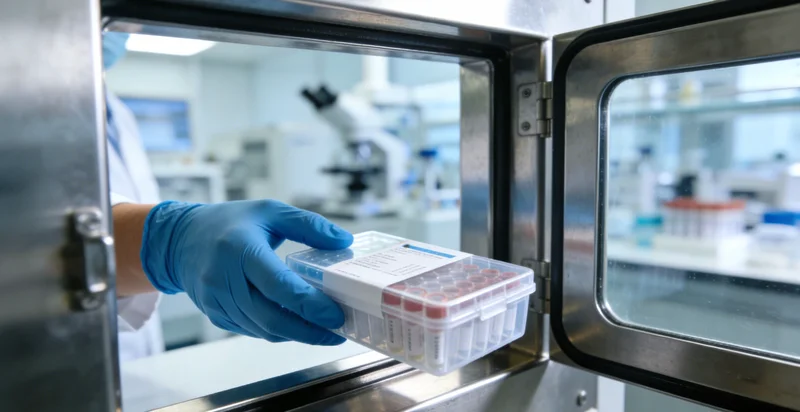 专业人士正在通过视频为市民解读基因检测报告,画面温馨清晰