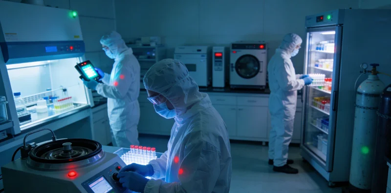 专业的mNGS基因测序实验室内