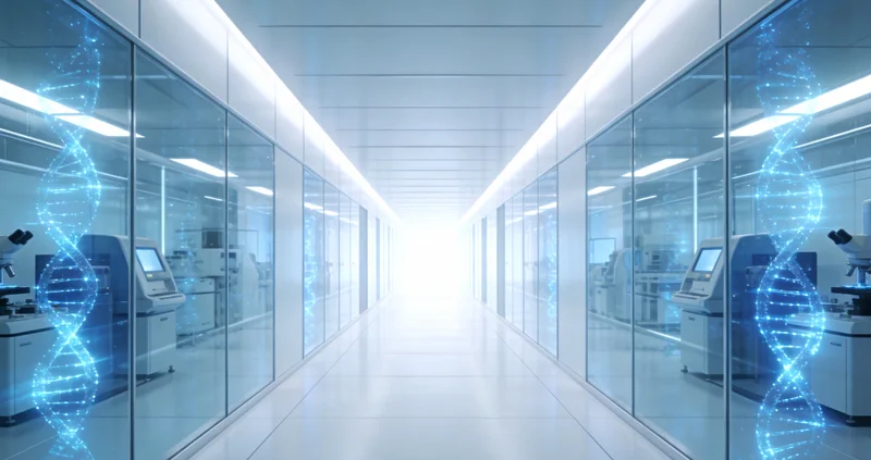 医生正在为患者解读一份结核基因