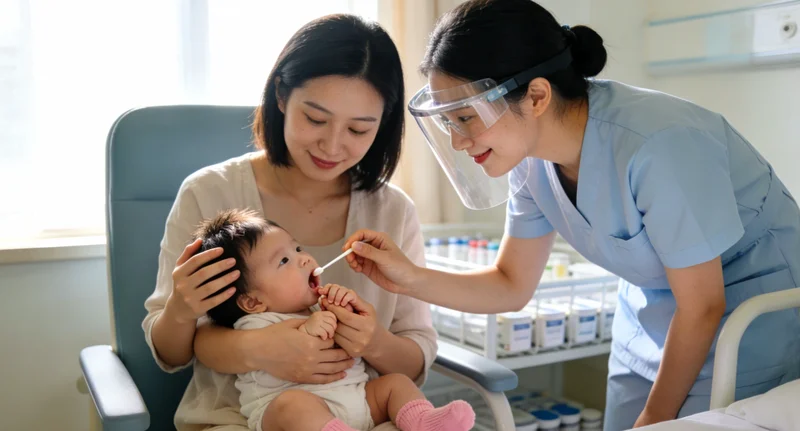 医生正在电脑前为患者解读基因检