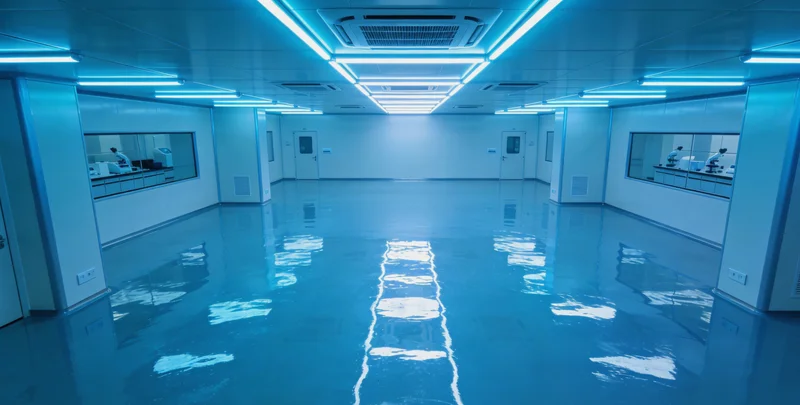 专业医学实验室内部，技术人员操