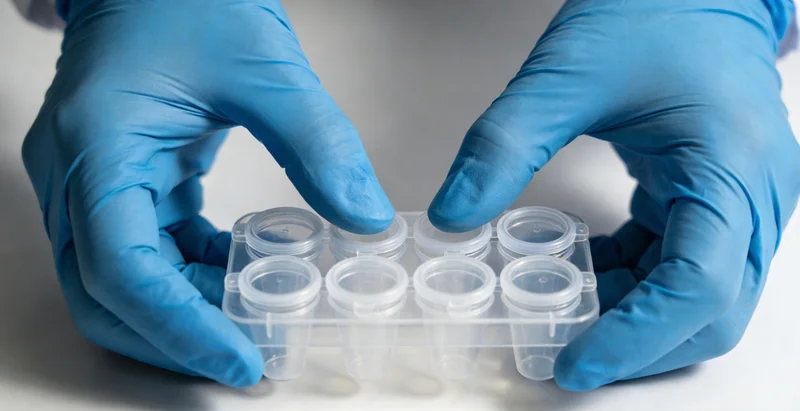 专业人员在丽水机构内向女性解读基因检测报告