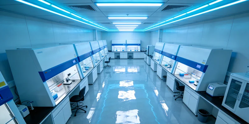 医学检验实验室中,技术人员正在