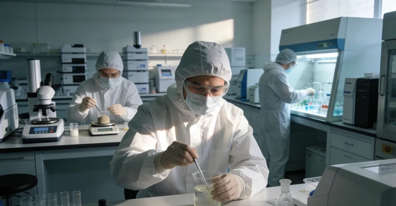 专业基因检测实验室工作场景与检测报告示例