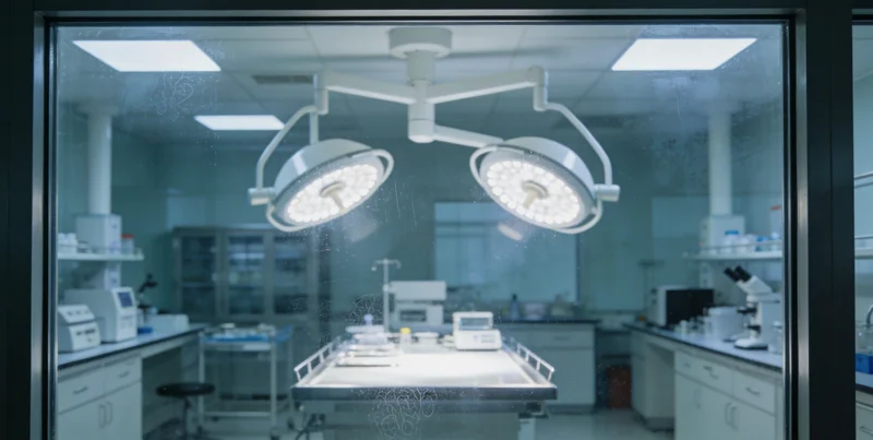 实验室技术人员正在进行样本制备