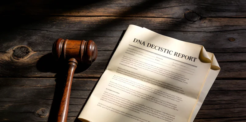 医生正向患者家属展示检测报告并