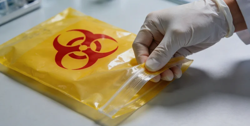 无创口腔拭子采样操作示意图