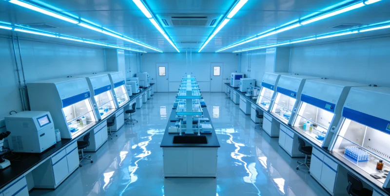 实验室技术人员正在进行精密基因