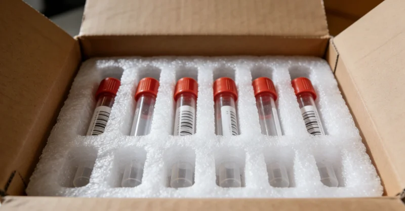 一只手在手机或电脑上查阅加密电