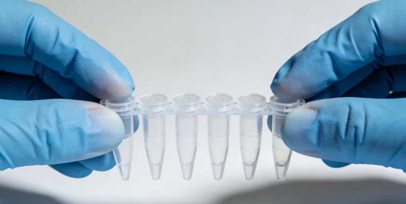 护士正在为患者采集深部痰液样本