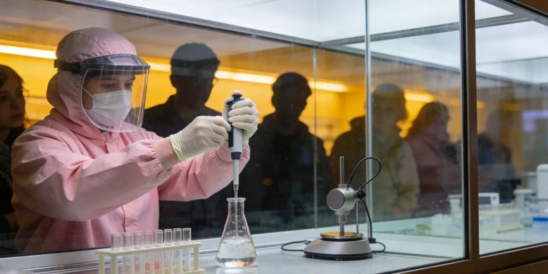 传统真菌培养过程示意图，展现其